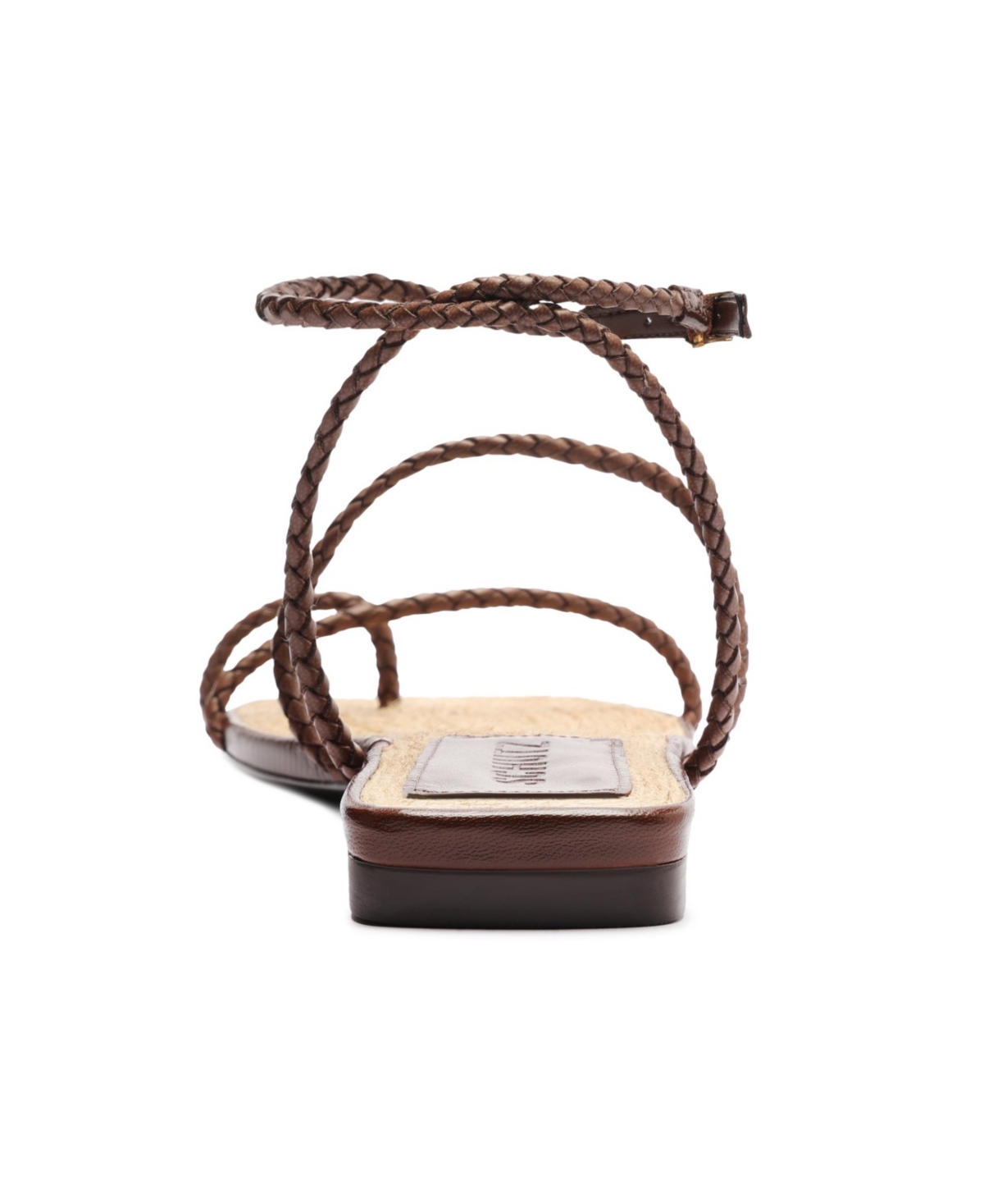 Shop Schutz Women's Kaya Straw Flat Sandals In Brown
