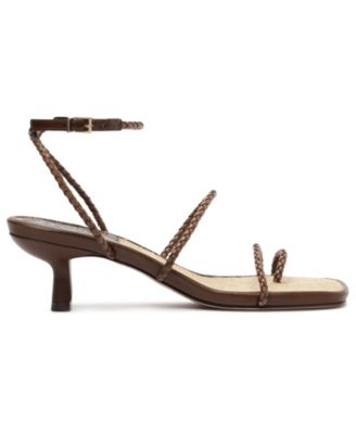 Women's Kaya Straw Mid Stiletto Heel Sandals