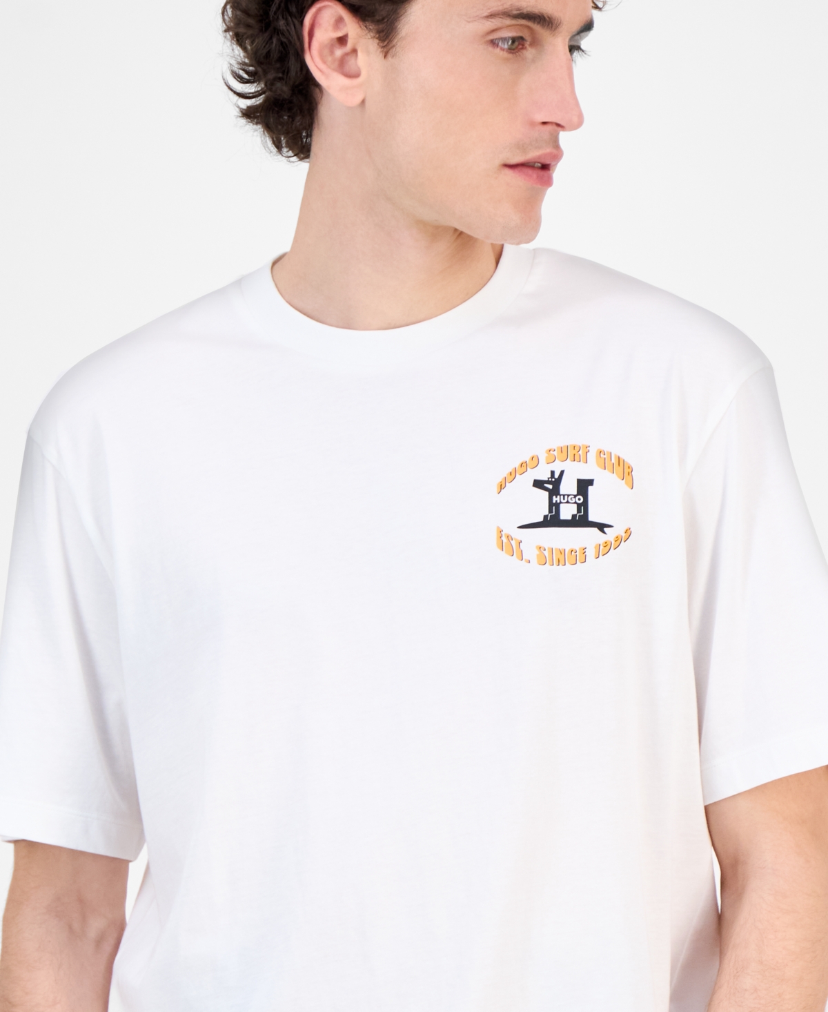 Hugo Boss Men's Nodiwop Logo Graphic Cotton T-shirt