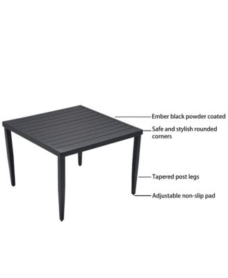 Streamdale 5-Piece Patio Dining Set with Swivel Rockers, Cushions, and Dining Table