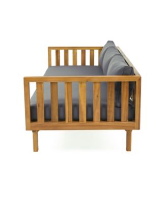 Streamdale Acacia Wood Daybed Durable, Water-Resistant, Classic Slat Paneling Design