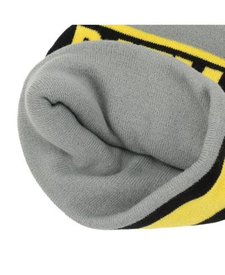 Men's Batman Logo Gray Cuff Beanie