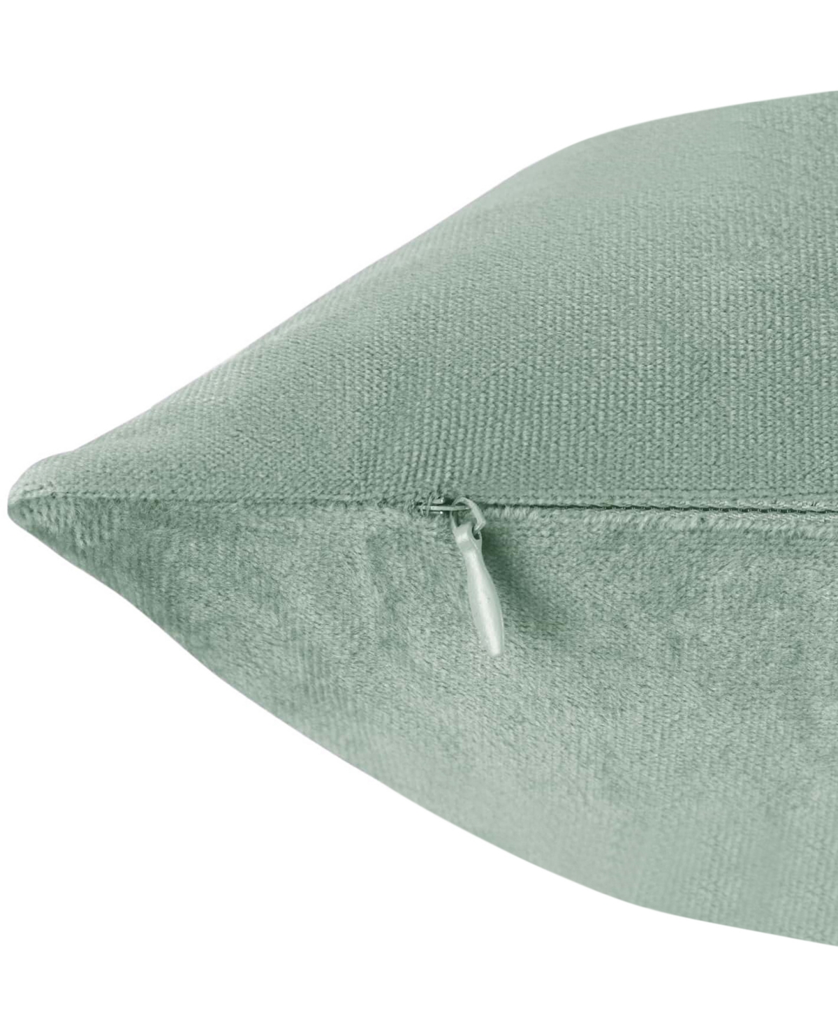 Nestl Elegant 2-pack Velvet Decorative Throw Pillows With Removeable Covers, 12" X 20" In Sage Green