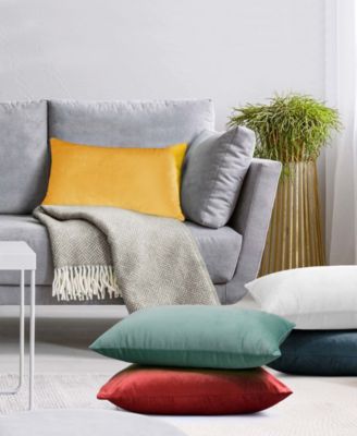 Elegant Velvet Removeable Cover 2-Pack Decorative Pillows, 12" x 20"