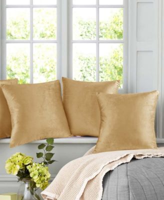 Elegant Velvet Removeable Cover 2-Pack Decorative Pillows, 18" x 18"