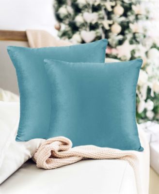 Elegant Velvet Removeable Cover 2-Pack Decorative Pillows, 20" x 20"