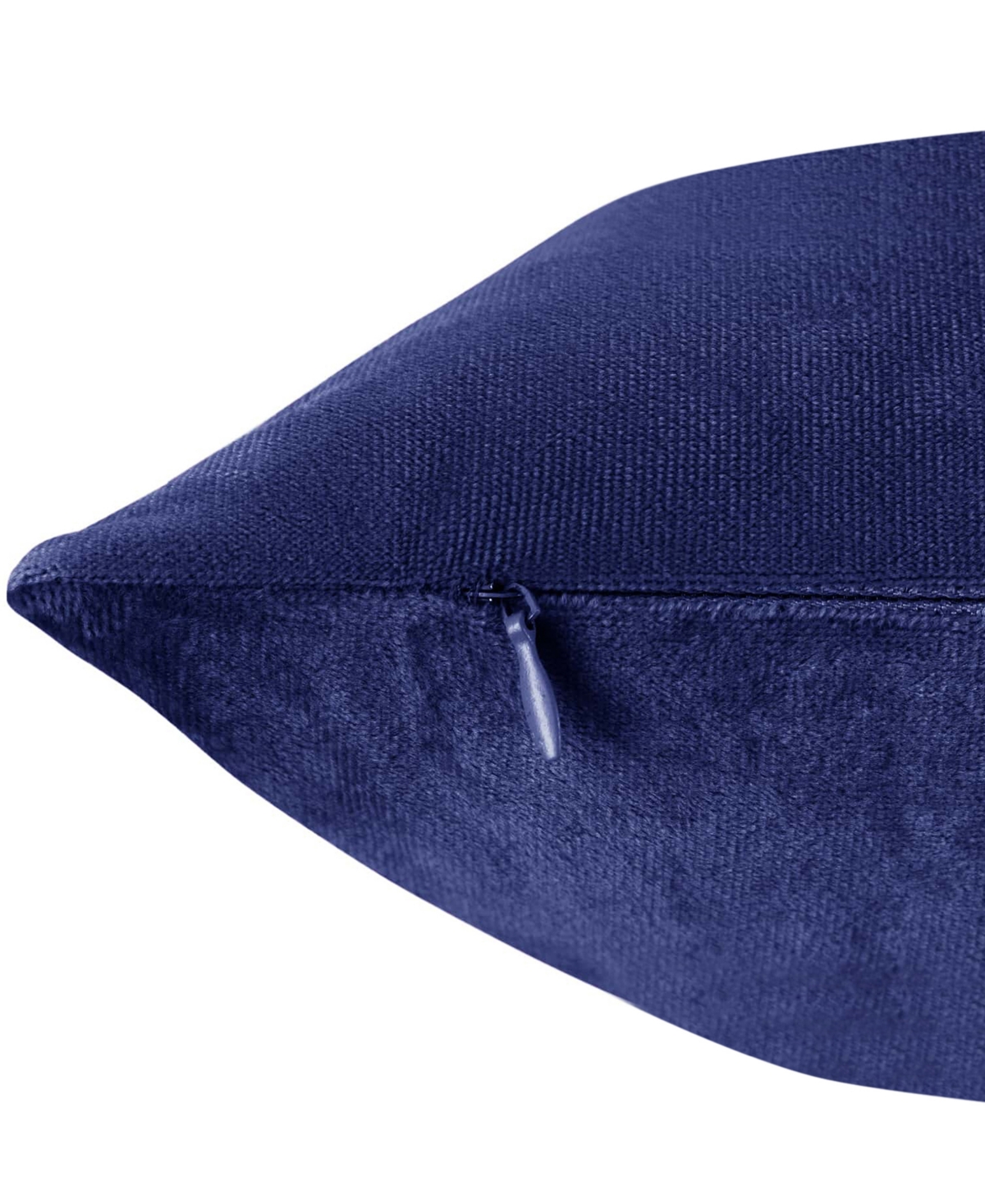 Nestl Elegant 2-pack Velvet Decorative Throw Pillows With Removeable Covers, 22" X 22" In Royal Blue