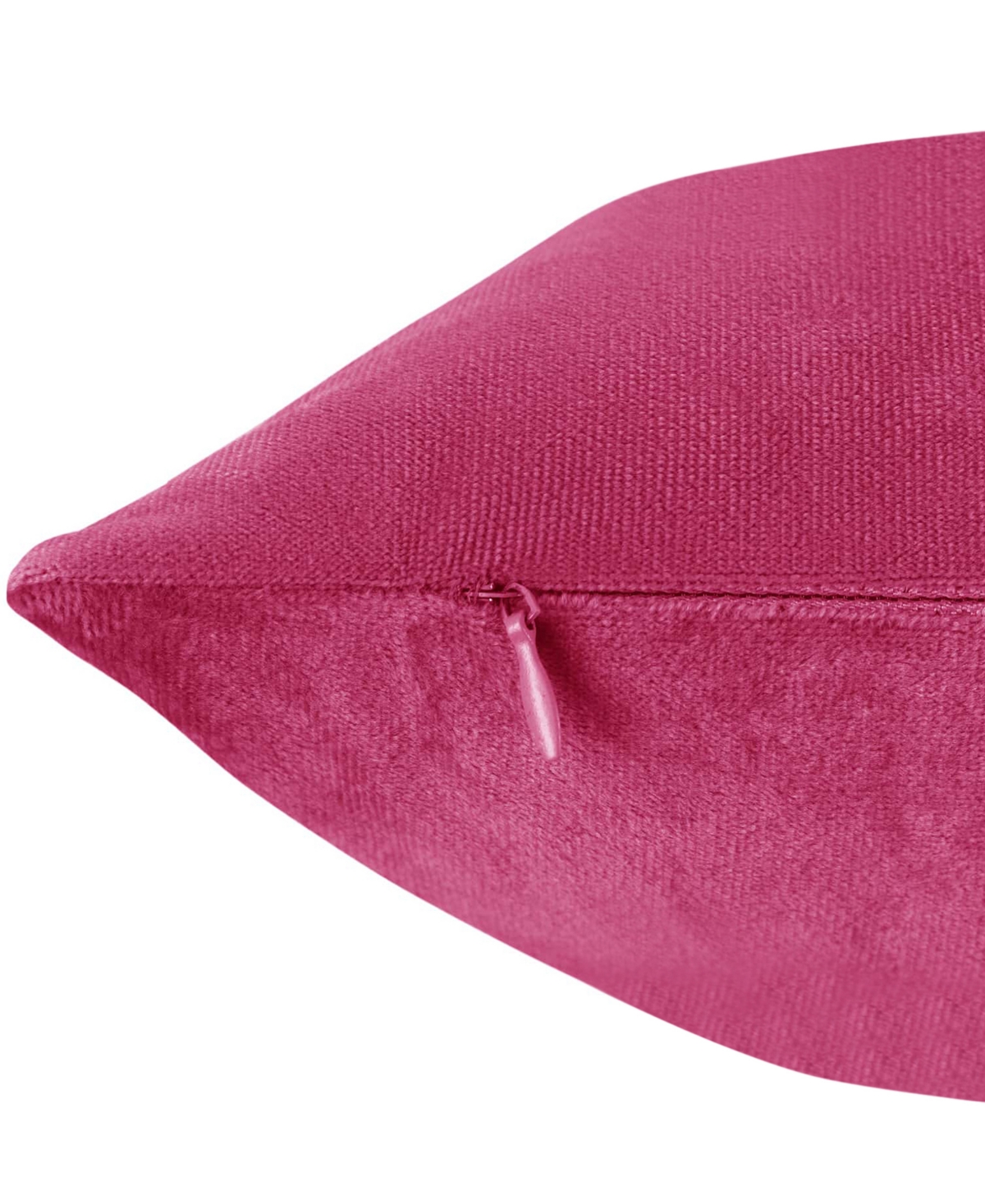 Nestl Elegant 2-pack Velvet Decorative Throw Pillows With Removeable Covers, 26" X 26" In Hot Pink