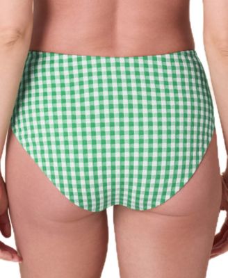 Women's High Rise Gingham Bikini Bottoms 
