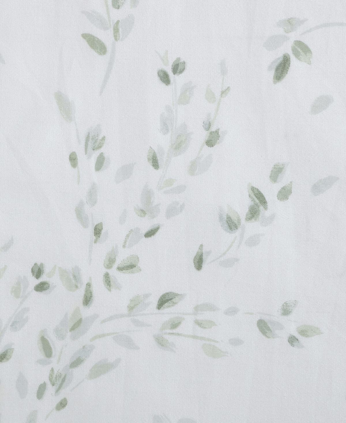 Calvin Klein Printed 300-thread Count Cotton Sateen 4-pc. Sheet Set, Queen In Airy Botanical Pale Green