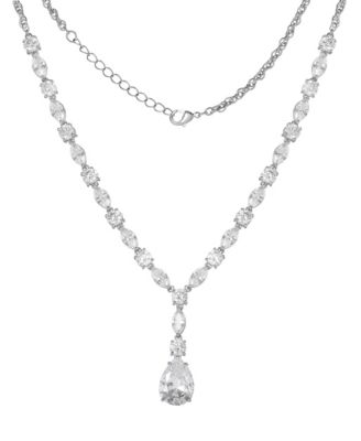 Crystal Drop Pendant Necklace