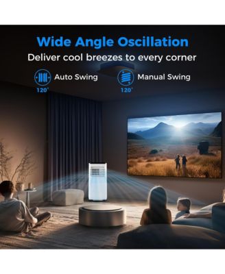 Portable Air Conditioner 8000 BTU Floor AC Unit Fan & Dehumidifier w/ 24H Timer 2 Fan Speeds