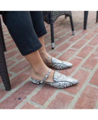 Women's Python Twiggy Customizable Pointed Loafer Slides