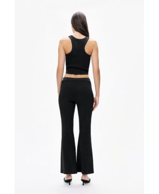 Women's Ribbed Flared Pants