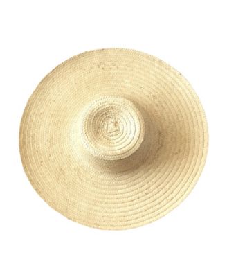Rianna Palm Straw Hats in Natural Beige