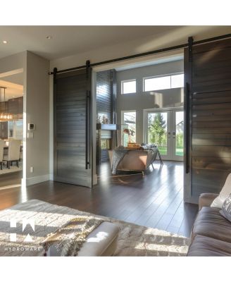 Round Series Door Handle - Black - 60-Inches