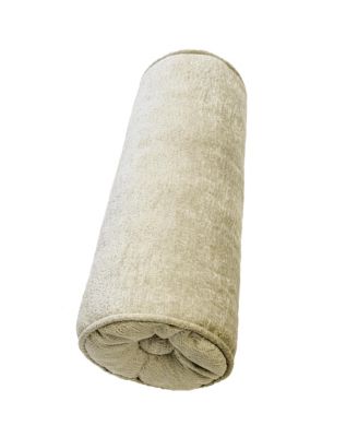 Delmonico Chenille Lumbar Neck Roll Decorative Pillow, 7"x18"