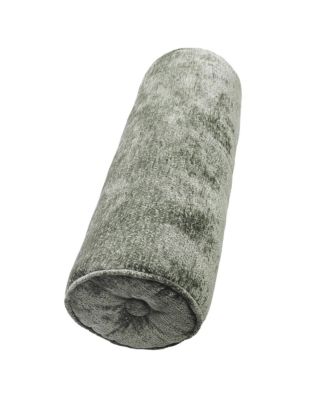 Delmonico Chenille Lumbar Neck Roll Decorative Pillow, 8" x 24"