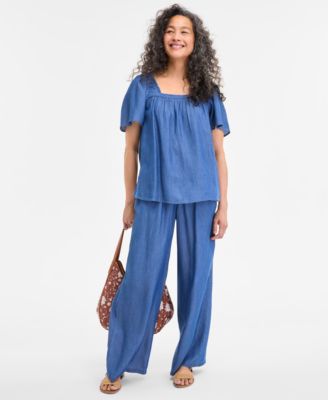 Women's Square-Neck Top, Exclusively at Macy's