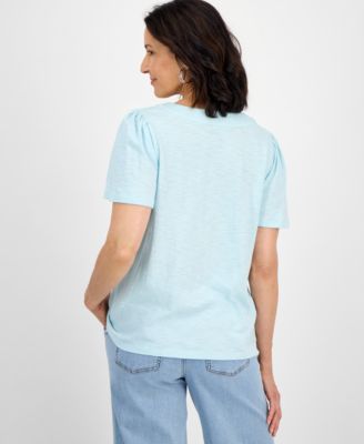 Petite Square-Neck Top, Exclusively at Macy's
