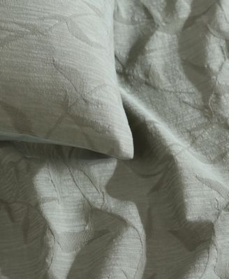 CLOSEOUT! Branching Leaves Cotton 3-Pc. Duvet Cover Set, King