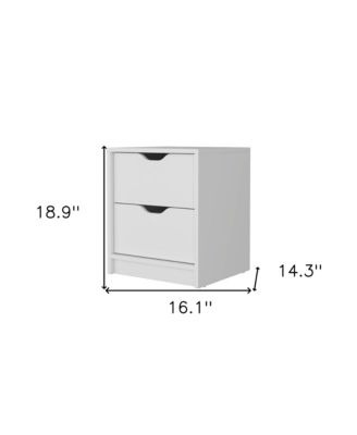 Smart Nightstand with 2 Drawers and Tech Integration