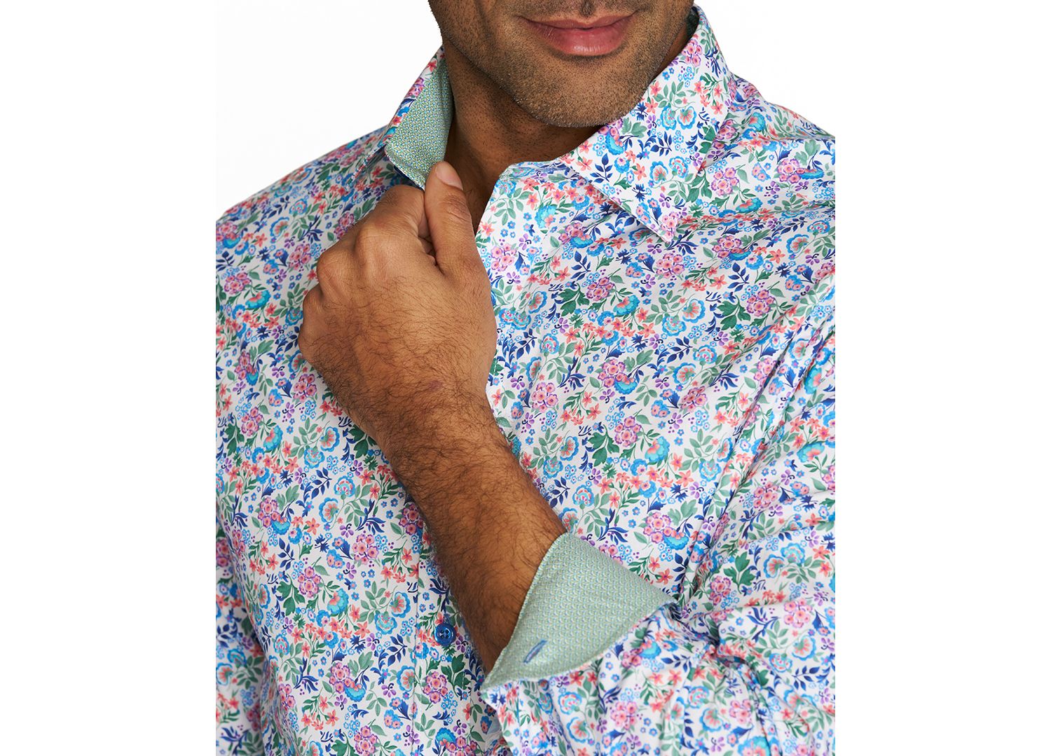 Men's Botanical Floral Dress Shirt