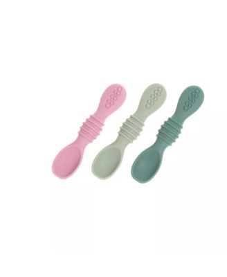 Toddler Spoons Self Feeding Spoons - 6+ Months Spoons First Stage Led Weaning BPA Free Teething Spoons