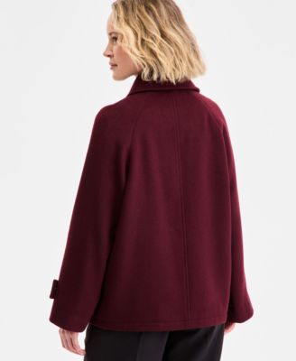 Women's Collared Button-Front Coat, Exclusively at Macy's