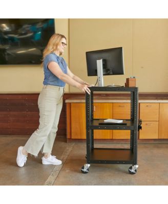 AV Media Cart, Black, 1