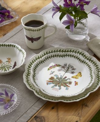 Botanic Garden Lotus Blossom Dinner Plates, Set of 4