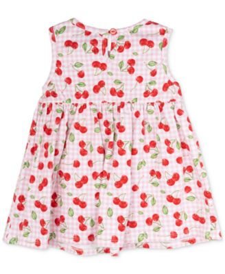 Baby Girls Print Tank Dress with Pockets & Headband, 2 Piece Set