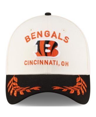 Men's Cream/Black Cincinnati Bengals 2025 NFL Draft 39THIRTY Flex Hat