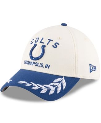 New Era - Men's Cream/Royal Indianapolis Colts 2025 NFL Draft 39THIRTY Flex Hat