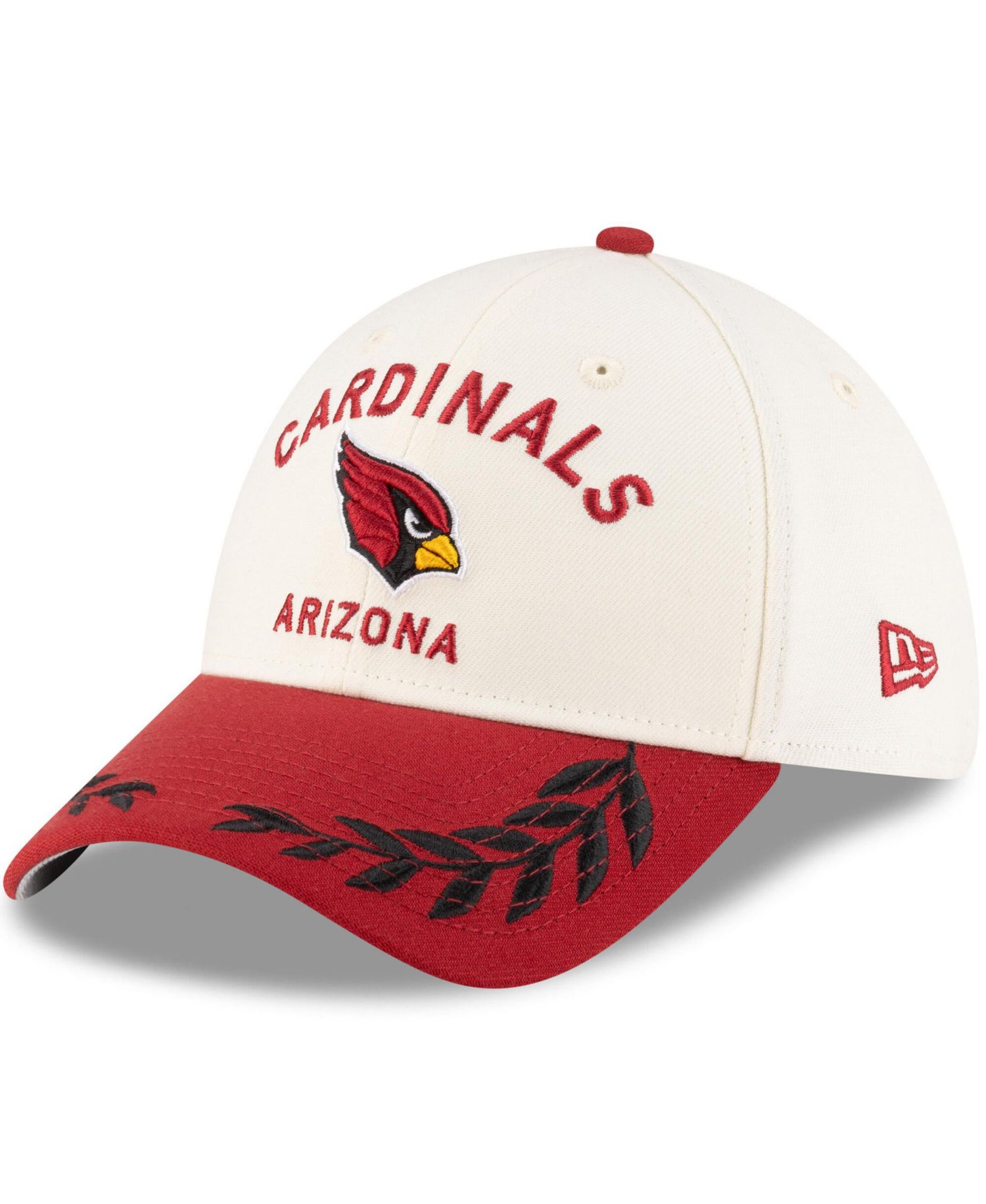 Men's Cream/Cardinal Arizona Cardinals 2025 NFL Draft 39THIRTY Flex Hat