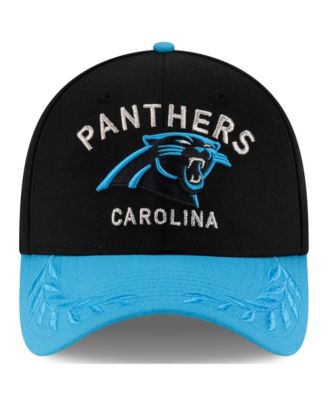 Men's Black/Blue Carolina Panthers 2025 NFL Draft 39THIRTY Flex Hat