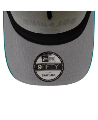 Men's Cream/Aqua Miami Dolphins 2025 NFL Draft A-Frame 9FIFTY Snapback Hat