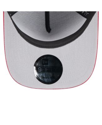 Men's Black/Cardinal Arizona Cardinals 2025 NFL Draft A-Frame 9FIFTY Snapback Hat