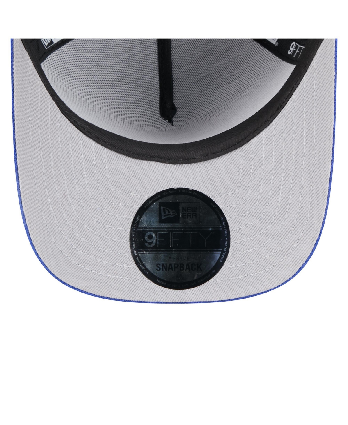 New Era Men's Black/royal Buffalo Bills 2025 Nfl Draft A-frame 9fifty Snapback Hat In Black,royal