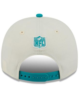 Men's Cream/Aqua Miami Dolphins 2025 NFL Draft A-Frame 9FIFTY Snapback Hat