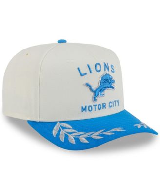 Men's Cream/Blue Detroit Lions 2025 NFL Draft A-Frame 9FIFTY Snapback Hat