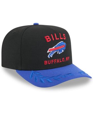 Men's Black/Royal Buffalo Bills 2025 NFL Draft A-Frame 9FIFTY Snapback Hat