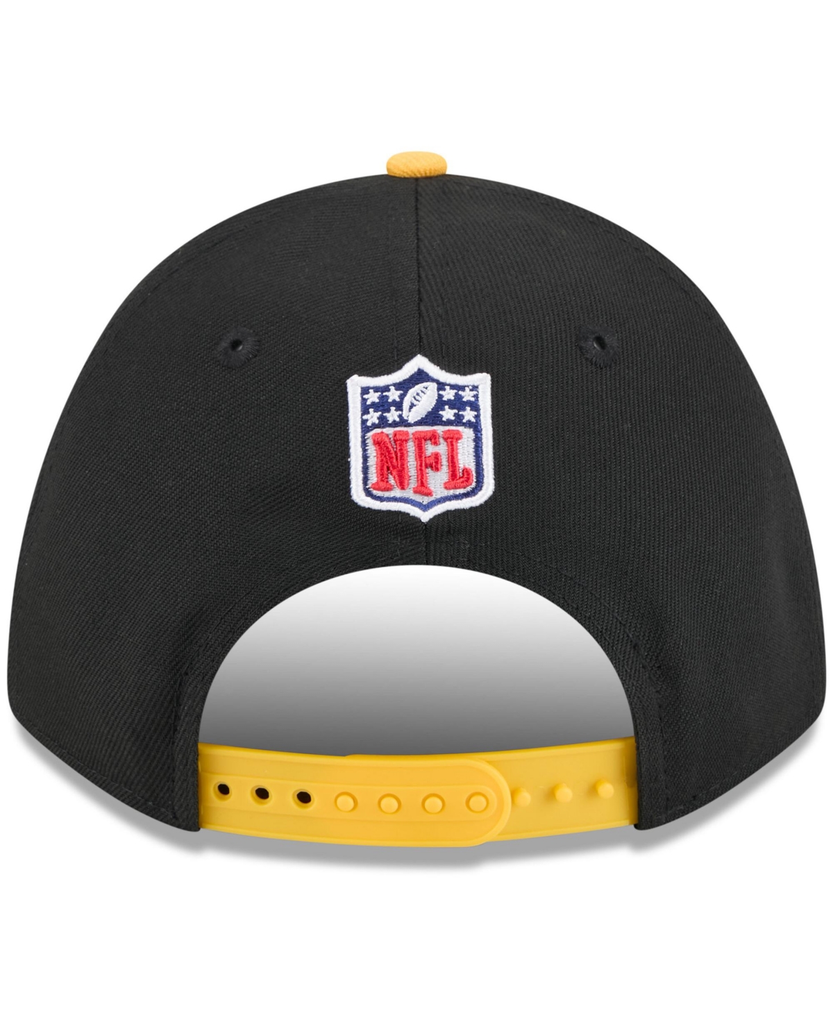 New Era Men's Black/yellow Pittsburgh Steelers 2025 Nfl Draft 9forty A-frame M-crown Adjustable Hat In Black,yellow