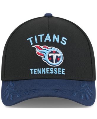 Men's Black/Navy Tennessee Titans 2025 NFL Draft 9FORTY A-Frame M-Crown Adjustable Hat
