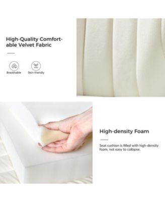 Set of 2  Polyester Velvet Modern Design, Upholstered  Milia Dining Chair