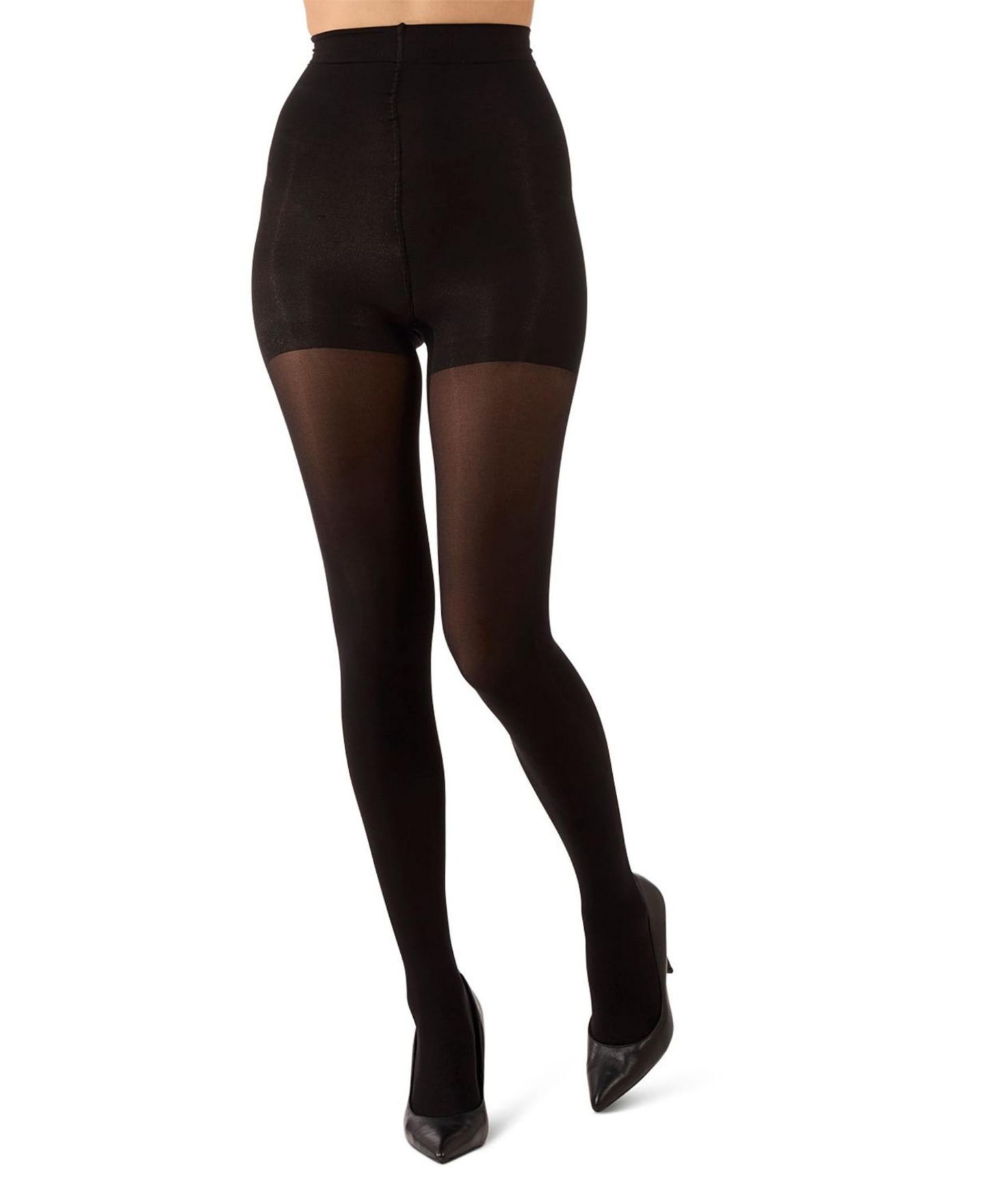 Женские колготки MeMoi Perfectly Opaque Control Top Tights MO-312, цвет: Чёрный — фото 3