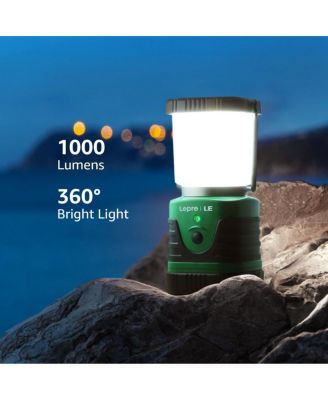 1000LM LED Camping Lantern Rechargeable, 4400mAh Power Bank, Camping Essential with 4 Light Modes, IP44 Waterproof Lantern Flashlight for Hurricane Emergency, Hiking, USB Cable Included