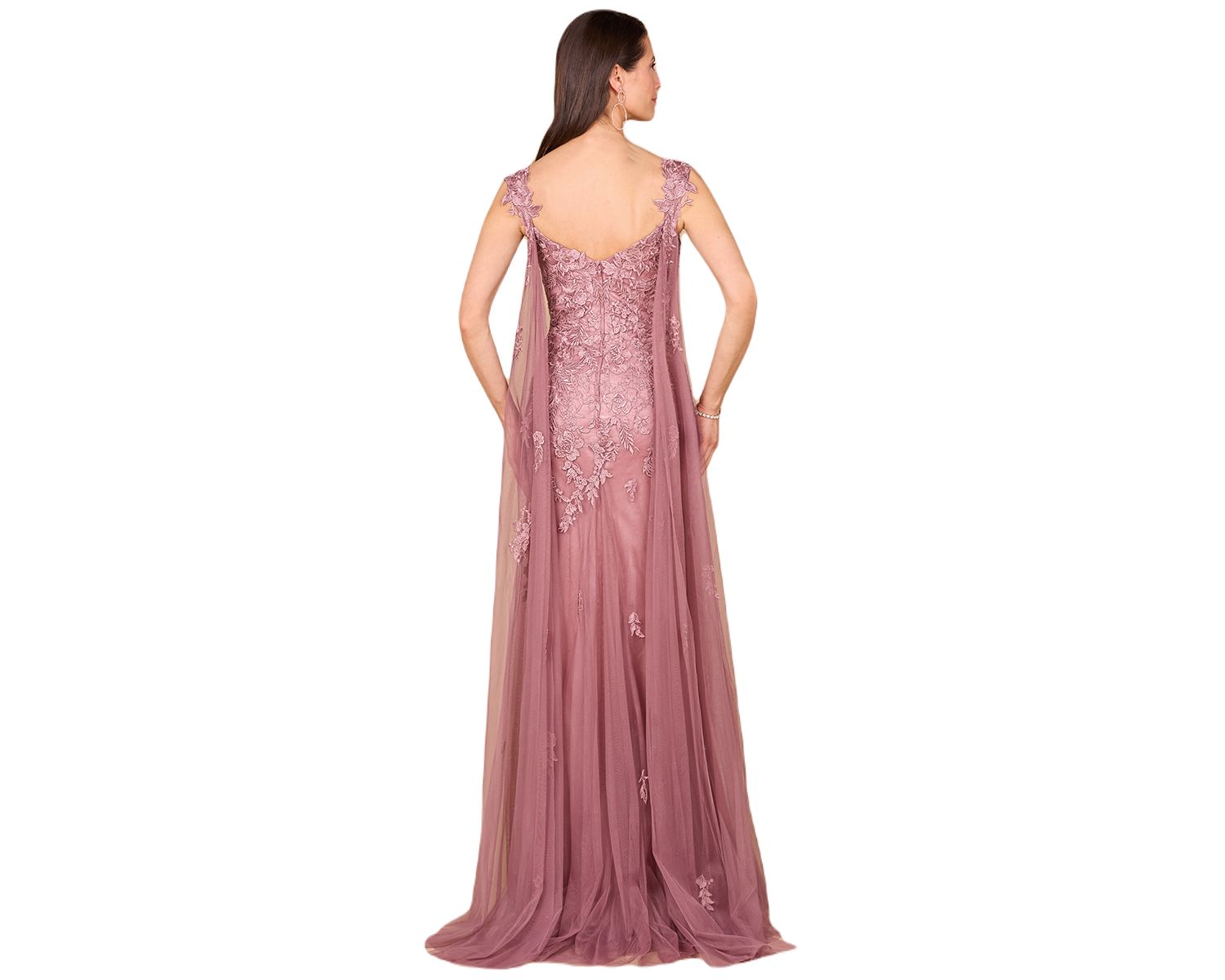 Women's Off Shoulder Mermaid Beaded Gown with Feathers