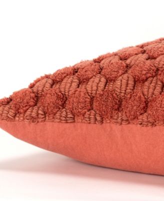 Modern Industrial Geometric Woven Decorative Pillow, 20" x 20"