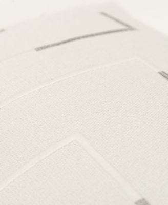 Glam Striped Woven Decorative Pillow, 14" x 20"